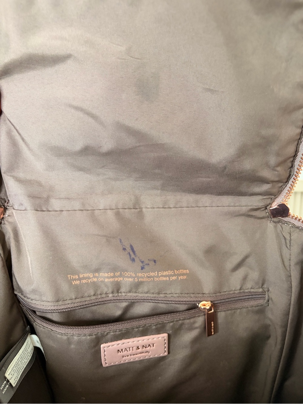 Matt & Nat BRAVE BACKPACK - BRAVE - Vegan Leather - Colour MAHOGANY - Picture 7 of 9